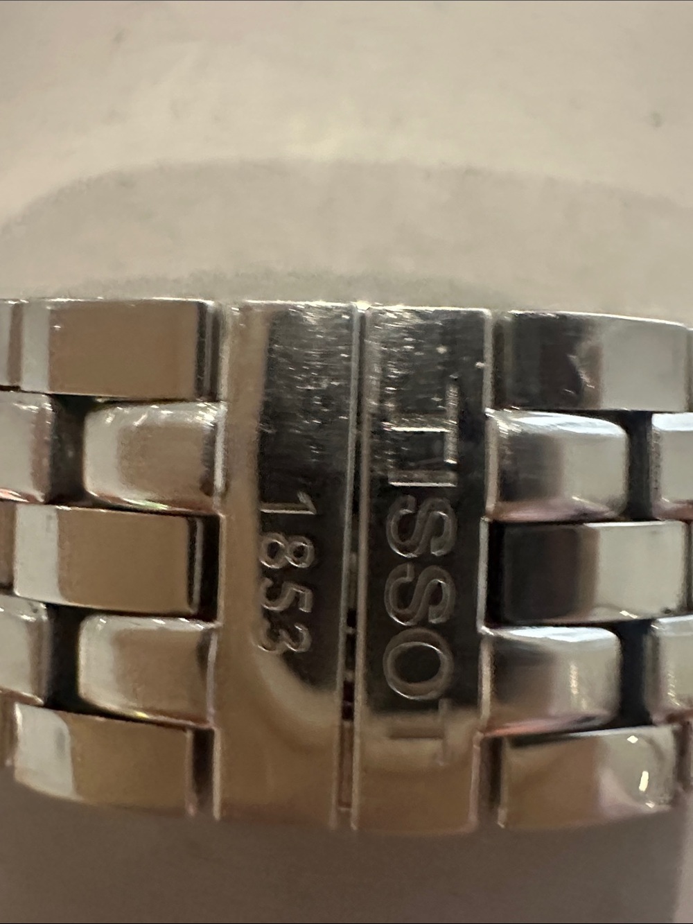 Tissot Silver Watch with Blue Dial and Stainless Bracelet - Picture 4 of 10